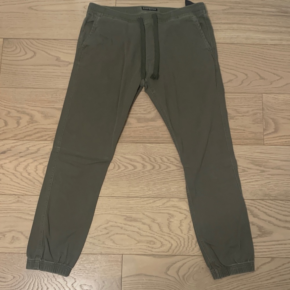 Express Men's Green Jogger Pants